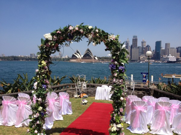 Wedding at harbour side