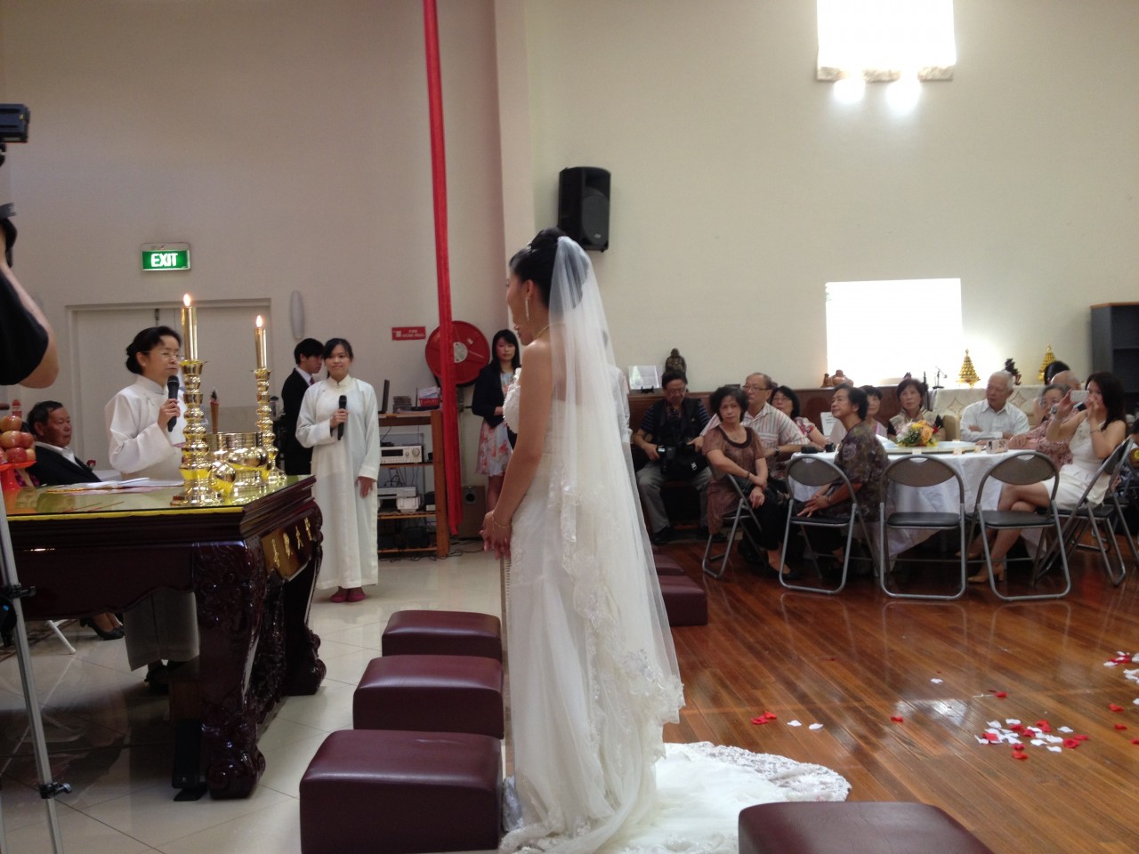 Wedding in a temple