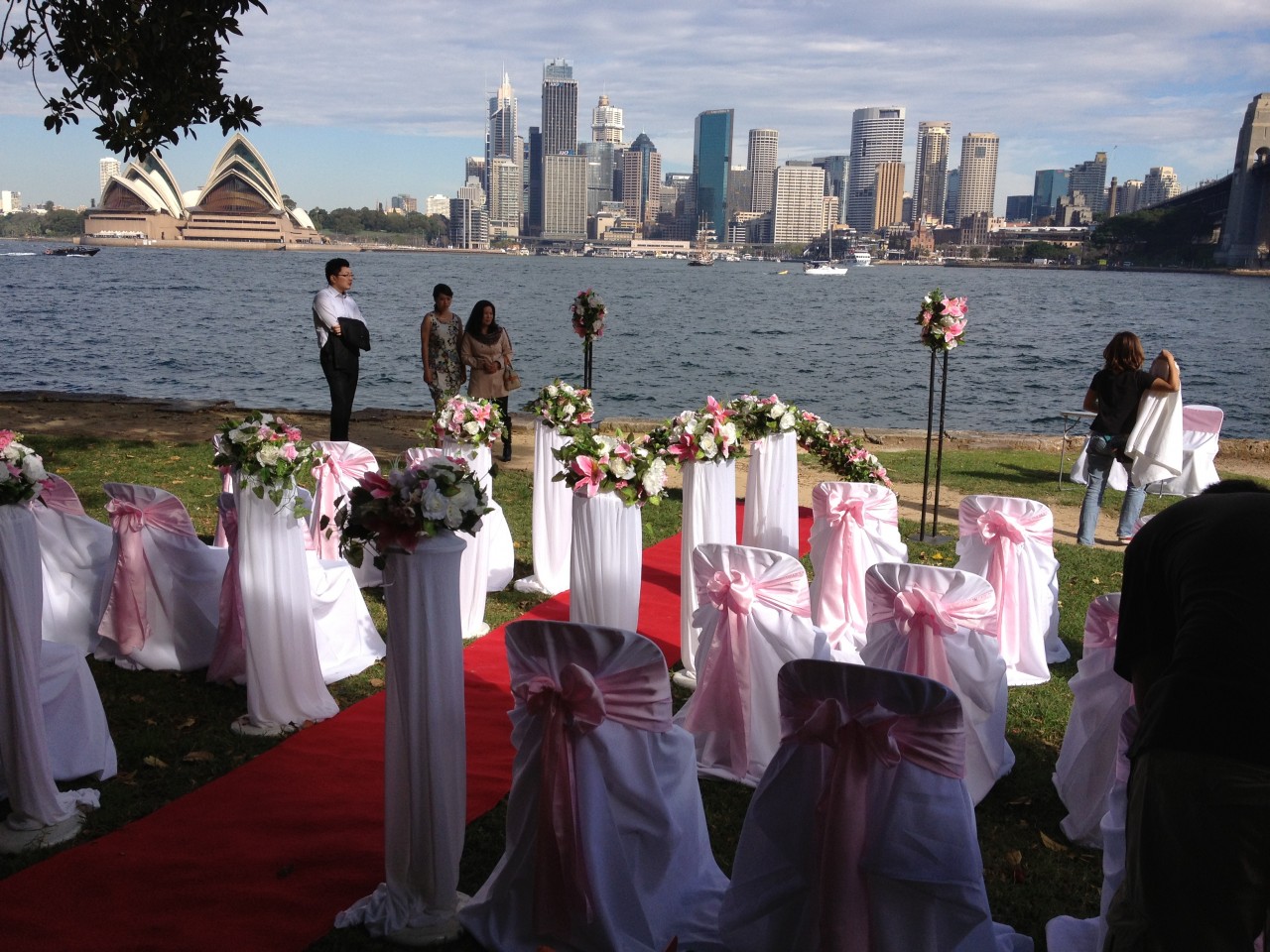 Wedding at harbour side