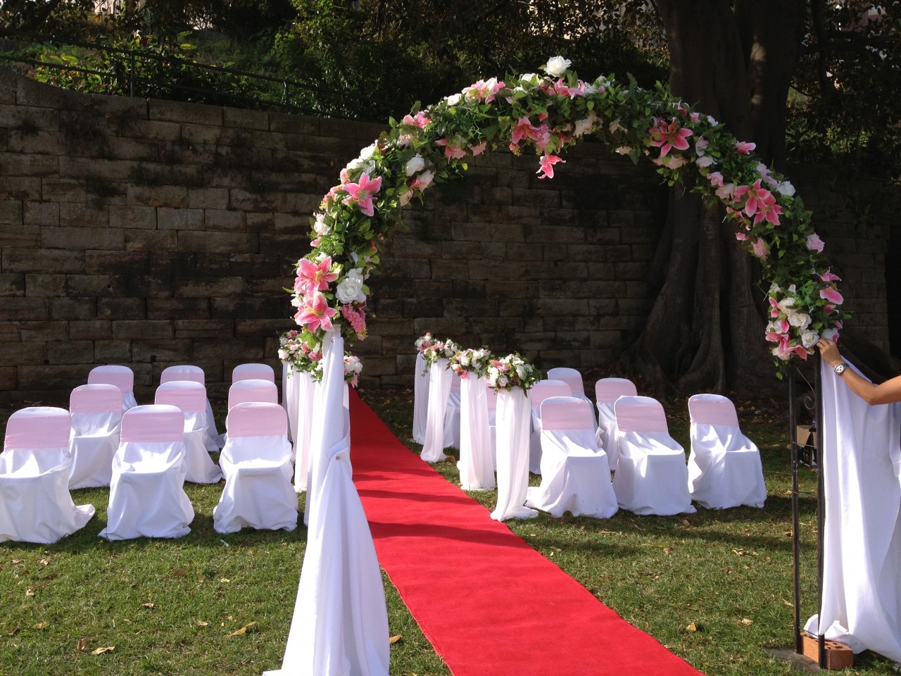 Wedding at harbour side