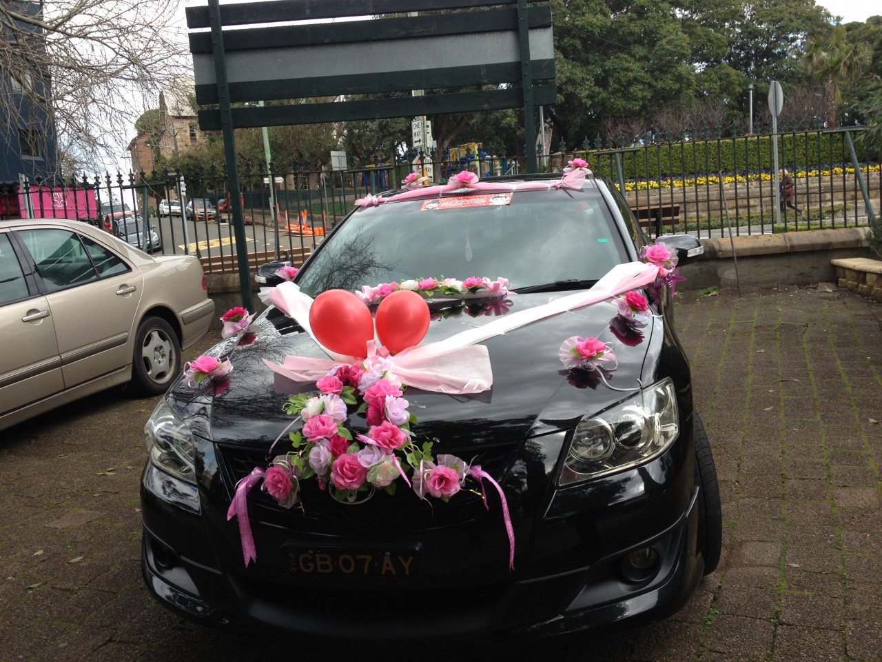 A wedding car