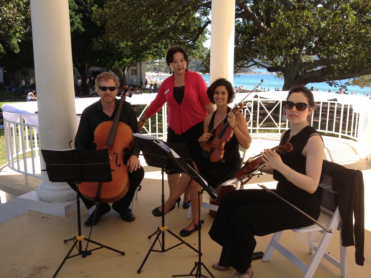 With my musicians at the ceremony